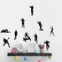 Game Wall Decal Poster Dancing Wall Stickers for Kids Bedroom Wall Vinyl Decal Game Stickers (Black)(13.8" x 22.8")...