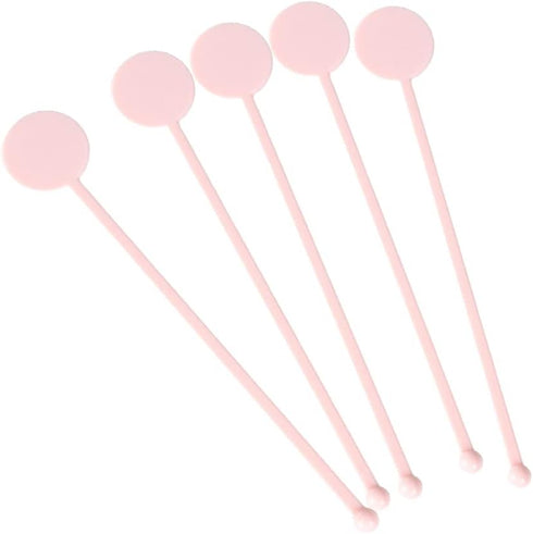 FOYARA 7 Inches Cocktail Swizzle Stick - Disc Top Drink Stirrers Plastic Coffee Whiskey Stirrers Pack of 50...