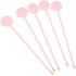 FOYARA 7 Inches Cocktail Swizzle Stick - Disc Top Drink Stirrers Plastic Coffee Whiskey Stirrers Pack of 50...