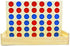4 in a Row Wooden Board Game Foldable Line Up 4 Classic Family Toy Educational Toy for Kids and Family...
