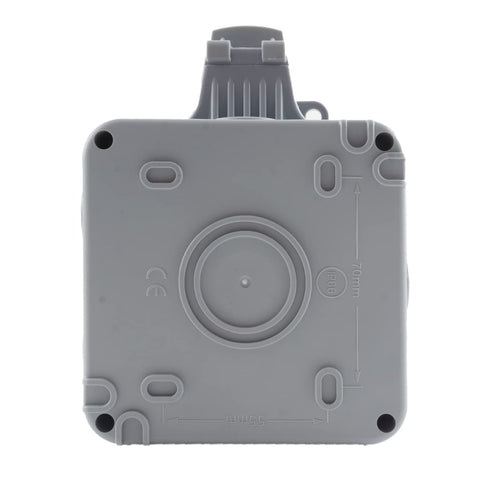 Waterproof Dustproof Box with Wall Socket Charging, Weatherproof in Use Outlet Cover, Waterproof Outlet Plug Cover and Protector, Lockable, Single...