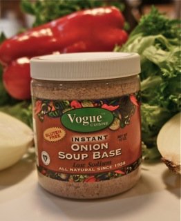 Vogue Cuisine Onion Soup & Seasoning Base 12oz - Low Sodium, Gluten Free, All Natural Ingredients...