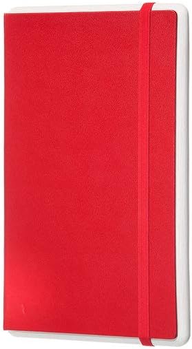 Moleskine Paper Tablet Hard Cover Smart Notebook, Dotted, Large (5" x 8.25") Scarlet Red - Compatible w/ Moleskine Pen+ Ellipse (Sold Separately) ...