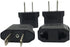 European to US Plug Adapter, 4 Pack Universal Input UK/EU/AU/Asia to USA/Canada/Mexico Adapter Travel Power Plug Adapter Converters(Black)...