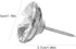Mgoodoo 20PCS Crystal Diamond Upholstery Tacks, 30mm(1-3/16'') Decorative Furniture Pins Nails Studs for Tufted Headboard Bed Sofa Corkboard Home ...