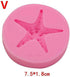 Starfish Shell Fondant Silicone Molds Cake Candy Cake Decoration Tools DIY Creative Chocolate Mold...