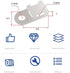 120 Set Cable Zip Tie Mounts Kit with 6" Zip Ties, White Cable Tie Base and Tapping Screw - Wire Cable Clips Organizer Holders Clamps....