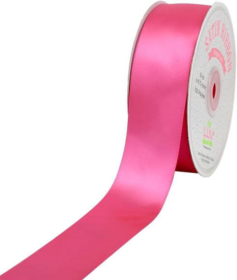 Creative Ideas PSF1102-175 Solid Satin Ribbon, 1-1/2"/50 yd, Hot Pink...