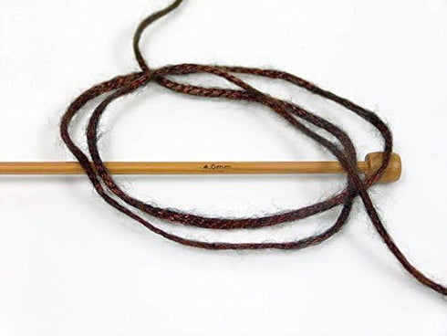 Rock Star, Dark Copper, Black, Shiny, Soft Nylon, Merino Wool, Acrylic Blend Yarn, 50 Gram......