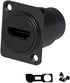 HDMI 4K@60Hz D Panel Mount Connector with Waterproof Cover - Female-to-Female HDMI Coupler Adapter, 3D & 4K Supported, Extendable for Car, Compute...