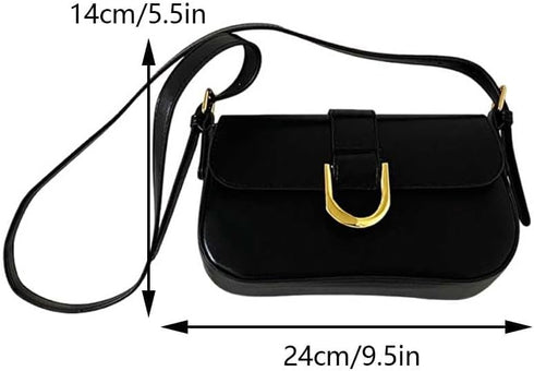 Shoulder Bag for Women Y2K Trendy Purse Vegan Leather Hobo Handbags Clutch Saddle Bag with 2 Removable Strap...