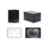 Project Box for Electronics -Electrical Enclosure, Junction Box ABS Plastic Dustproof Waterproof IP65, with 4 PCS M16 Cable Glands Black (6.3x4.33...