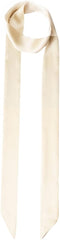 Monique Women's Long Narrow Silky Ribbon Neck Tie Choker Belt Scarf, Beige, One Size...