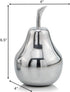 Modern Day Accents 3863 Peral Small Polished Pear, Fruit Decor, Gifts, Tabletop, Silver Home Decor Centerpiece, Room Decor Aesthetic, Office Desk ...