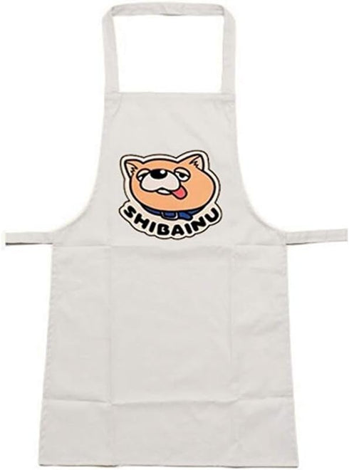 WOSHOW White Apron - Printed Japanese Anime Gokushufudo Cartoon Cooking Apron Cosplay Costume...