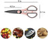 Country Kitchen Set of 2 Kitchen Scissors-Stainless Steel Kitchen Shears, Cooking Scissors for Cutting Meat, Chicken, Herbs and Produce with Blade...