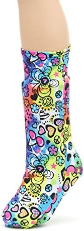 CastCoverz! Fashionable Leg Cast Cover - Peace of Fun - Medium Short - Below The Knee - Protective, Decorative and Washable - Made in USA...
