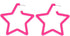 4 Pairs Candy Color Circle Round Hoop Earrings for Women Big Retro Star Heart Neon Earrings Stud Dangle Bright Fluorescence Exaggerated Statement ...