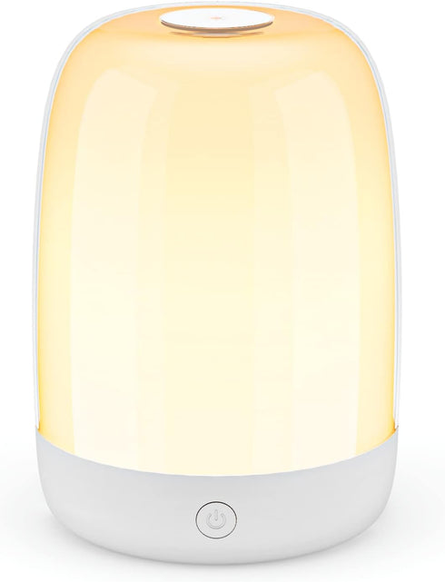 meross Table Lamp, Touch Control, Adjustable Brightness, Multi-Color Bedside Lamp, Portable Rechargeable Night Light for Bedroom...
