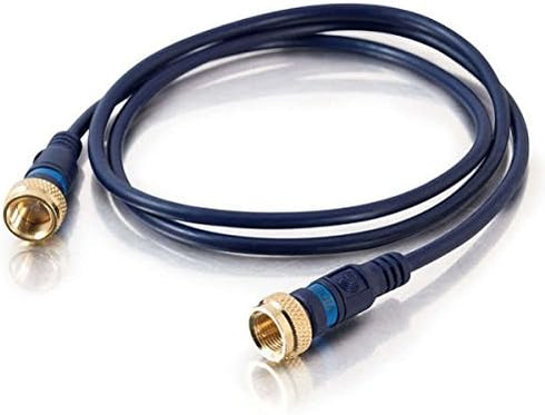 C2G Legrand High-Speed Internet Modem Cable, Blue Internet Modem Cable, Coaxial Cable 3 Feet, 1 Count, C2G 28721...