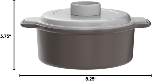PrepSolutions 4-Piece Microwave Ramen Bowl To-Go, Gray - Includes Soup Spoon, Perfect for Ramen, Udon, Pho Noodles, Dishwasher Safe, BPA-Free...
