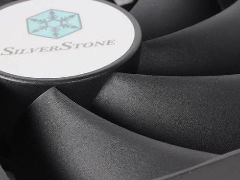 Silverstone Tek 120mm High Airflow and Less Noise with 9-Bladed Design Computer Case Fan Cooling, Clear FN121-P...