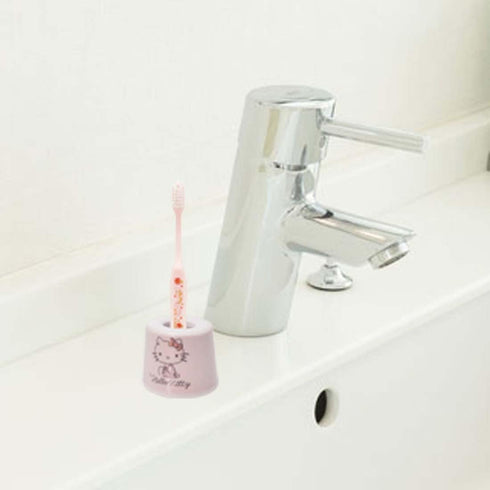Skater TBST1-A Toothbrush Stand, Toothbrush Holder, Hello Kitty, Line Design, Sanrio...