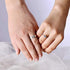 Uloveido 1 Pair Wedding Engagement Couple Ring Set for Women and Men Valentine's Day Gift - Anniversary Promise Ring Set in Silver Color for Boyfr...
