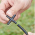 50-Pack Drip Irrigation Universal Connectors 1/4 Inch Barbed Tee Fittings for 1/4" Drip Irrigation Tubing, Barbed 4 Ways Connectors for 4mm/7mm Dr...
