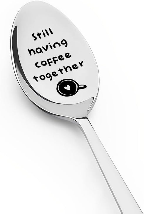 Cute Coffee Espresso Spoon Gifts for Best Friend Birthday Gifts for Coffee Lovers Going Moving Away Gift for Girlfriend Anniversary Valentines Day...
