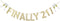 Finally 21 Banner, Gold Glitter 21st Birthday Party Sign Decorations Supplies...