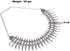 Silver Plated Oxidised Metal Choker Boho Gypsy Indian Necklace Jewelry for Girls and Women...