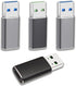 4 Pack USB Adapter,USB C Female to USB 3.0 Male Adapter Compatible with iPhone 15 Series,Laptops, Power Banks, Chargers, and More Devices with USB...