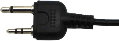 2Pcs G Shape Clip-Ear Walkie Talkie Headset Earpiece with Mic is compatible with Midland LXT118 GXT1000VP4 LXT500VP3 LXT600VP3 LXT380 2-pin...