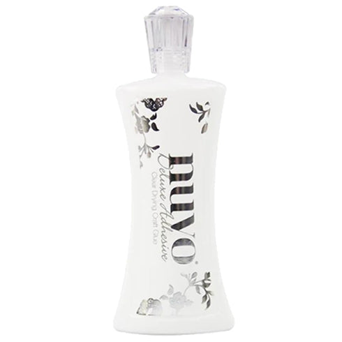 Tonic Studios Nuvo Deluxe Adhesive, Extra Large 120ml (4oz) Bottle | Waterproof, Long-Lasting Formula with Built-in Brush | Multipurpose - Ideal f...