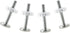 Pressure Mount Baby Gate Threaded Pivot Rod, 4-Pieces Pivot Screw Mounting Bolt Kit for Stair Gate Dog Gate (White)...