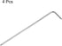 4pcs Ball End Hex Key Wrench 2mm L-Shape Extra Long Arm Hexagon Metric Wrenches Chrome Vanadium Steel Repairing Tool for Home Repair...