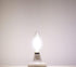 E14 Base LED Filament Candle Shape Light Bulb,E14 European Base Bulb,Daylight 6000K 400LM 40W Equivalent,C35 Clear Glass Torpedo Shape Bullet Top,...
