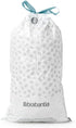 Brabantia PerfectFit Trash Bags (Size O/8 Gal) Thick Plastic Trash Can Liners with Drawstring Handles (40 Bags)...
