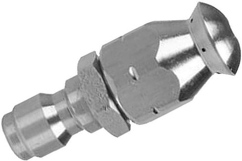 Pipe Cleaning Nozzle 1Pcs Cleaning Rotary Nozzle Pipe Jetter for General Water Pipe Flushing and Cleaning (1/4" 1 Front 3 Rear)...