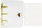 1PC Gold Mini Binder Cover for 3 Ring PVC Loose-Leaf Binder with 80pcs Mini Inner Paper Pockets Clear Soft Notebook Round Ring Binder Protector Sn...