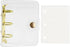 1PC Gold Mini Binder Cover for 3 Ring PVC Loose-Leaf Binder with 80pcs Mini Inner Paper Pockets Clear Soft Notebook Round Ring Binder Protector Sn...
