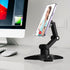 Cell Phone Stand Works for Popsocket, Height Angle Adjustable Desk Phone Holder, Heavy Duty Phone Stand for Desk for Home, Fits for All Sockets Gr...