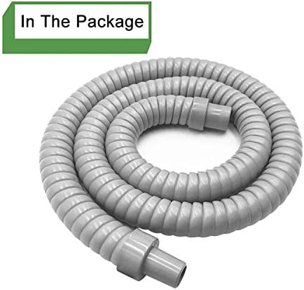 Forestchill Drain Hose for Portable Air Conditioner, Plastic Insulated Foam AC Drain Pipe, 1.9ft (60cm), Gray...