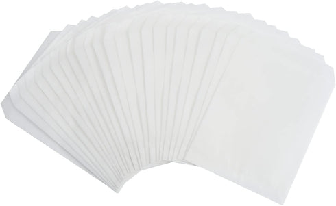 FOCCIUP 6x8 Inch 100 Pcs Small Flat Paper Bag Semi-Transparent Glassine Bags for Party Favor...