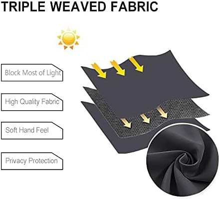DWCN Blackout Curtains for Bedroom & Living Room - Thermal Insulated, Light Blocking, Noise Reducing, Energy Efficient Grommet Window Drapes with ...