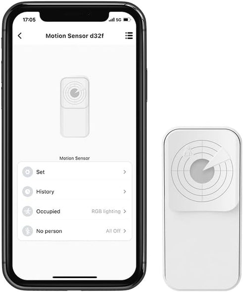 BroadLink FastCon Smart Radar Motion Sensor - Wireless Human Sensor Detector for Remote Monitoring and Smart Home Automation, Broad Detection Rang...