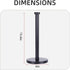 Paper Towel Holder, NSCMQSL Black Kitchen Towel Holder, Steady Countertop Paper Towel Holder with Weighted Base for Kitchen Roll Holder (Black)...