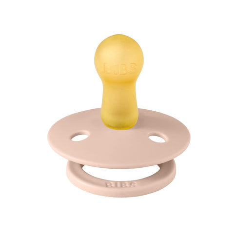 BIBS Pacifiers Colour Collection | Natural Rubber Baby Pacifier | Set of 2 BPA-Free Soothers | Made in Denmark | 6+ Months (Pack of 2) | Blush/Ivo...