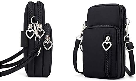 Womens Crossbody Phone Bag Purse Pouch Wristlet Wallet Case w Card Zip Pocket...